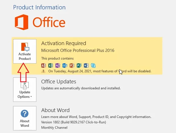 activer Microsoft Office 2016 Pro Plus gratuitement