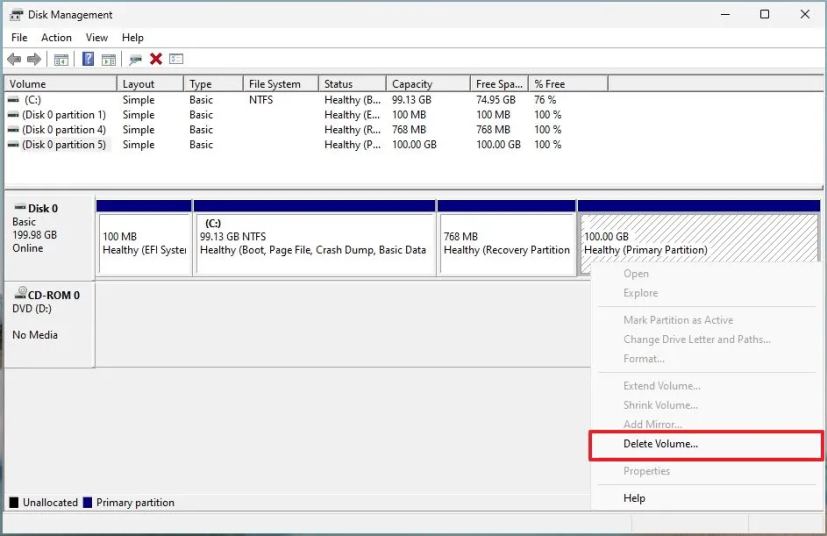 Supprimer la partition Linux à double démarrage