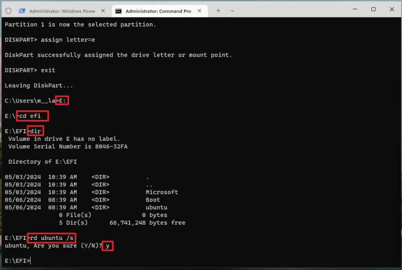 Supprimer le gestionnaire de démarrage Linux de la partition de récupération Windows