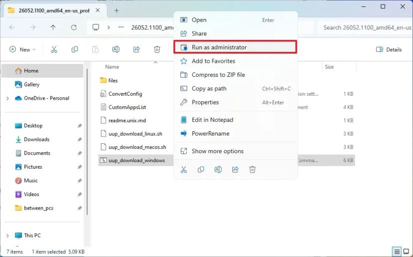 Téléchargement de vidage UUP Windows 11 24H2 ISO