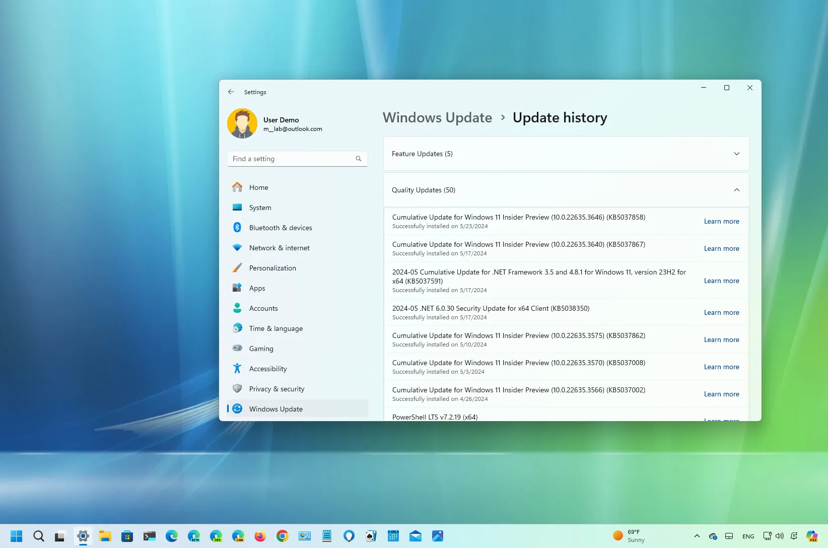 Windows 11 22635.3646 : PC Manager intégré et correctifs Explorateur