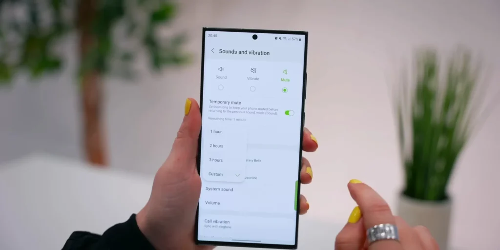 Comment mettre en sourdine temporaire un Samsung Galaxy (Android 14)