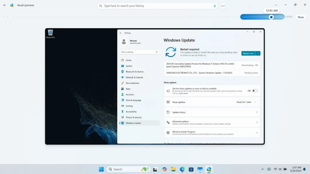 Windows 11 Recall AI fonctionne sur des PC sans NPU (en quelque sorte)