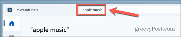 Microsoft Store recherche Apple Music