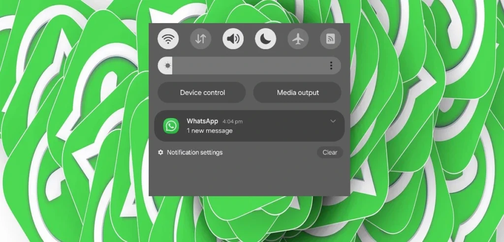 Comment masquer la barre de notification du contenu des messages WhatsApp Samsung