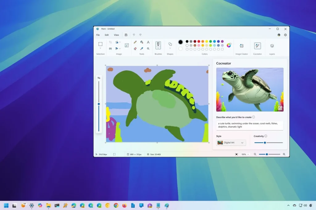 Comment utiliser Cocreator AI pour créer des illustrations numériques sur Paint pour Windows 11