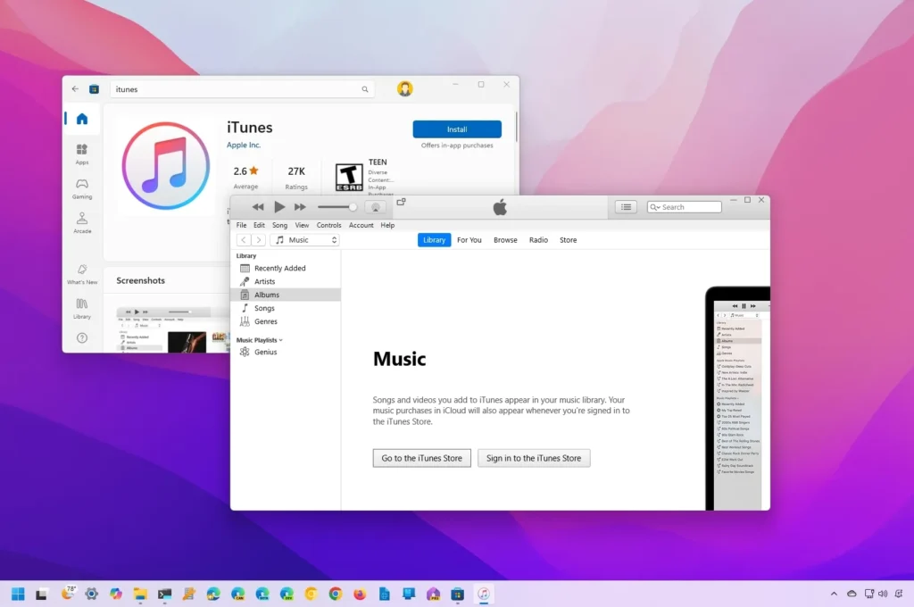 Comment installer iTunes sur Windows 10, 11