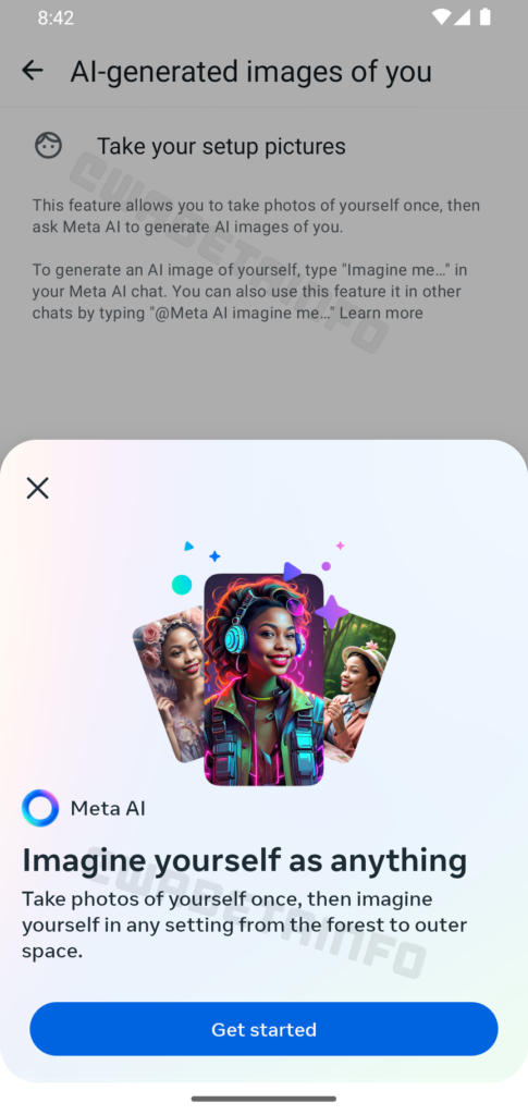 WhatsApp vous permettra bientôt de créer des images de vous-même générées par l’IA à l’aide de Meta AI