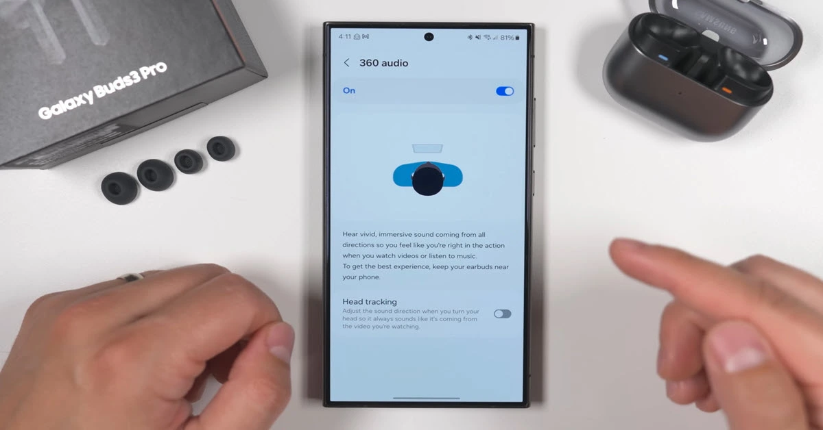 Comment activer l’audio 360 sur les Galaxy Buds 2 Pro et Buds3 Pro
