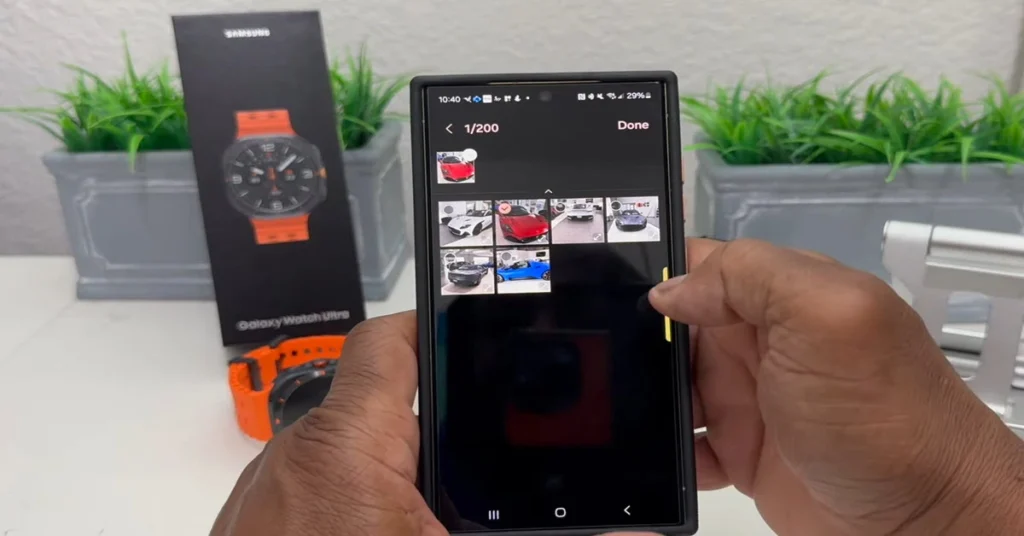 Comment transférer facilement une photo du téléphone vers la Galaxy Watch 4/5/6/7