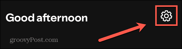 Icône des paramètres Spotify Icône des paramètres Spotify