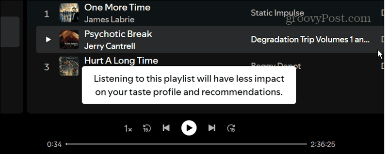 un message de vérification apparaît sur Spotify Desktop