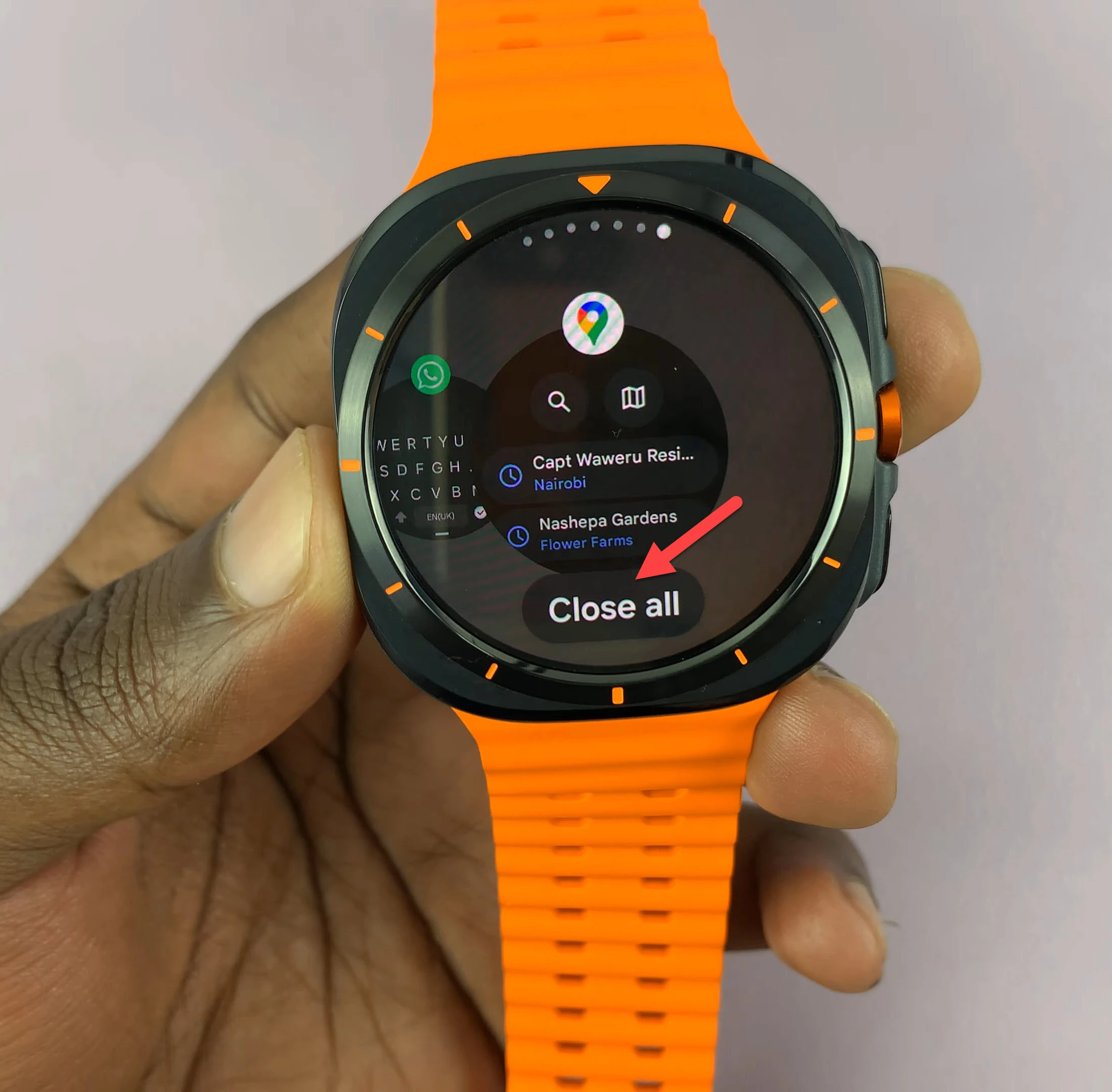 Fermer les applications actives sur la Galaxy Watch