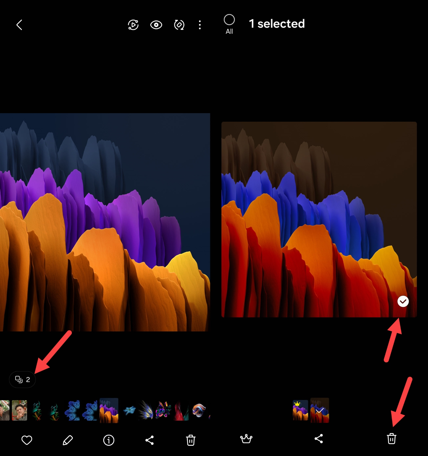 Comment trouver automatiquement des photos similaires sur l'application Samsung Gallery