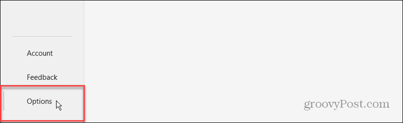 Options de mots
